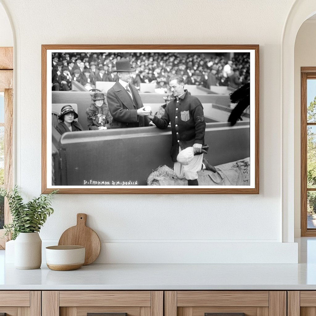 1919 Candid: Broadways Frohman Meets Baseballs Donlin