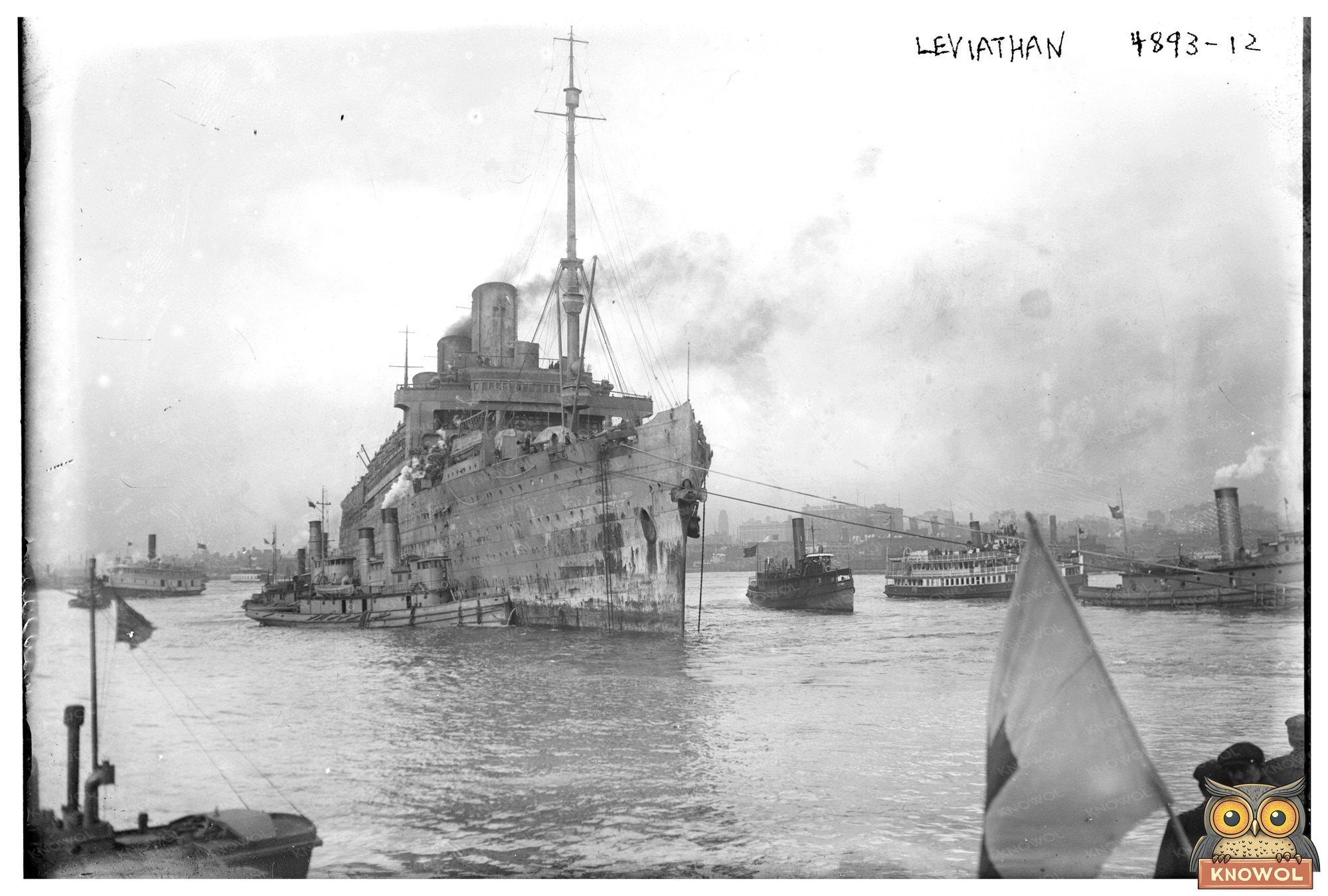 Majestic Ocean Liner: A 1910s Maritime Marvel