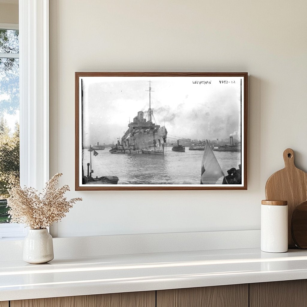 Majestic Ocean Liner: A 1910s Maritime Marvel