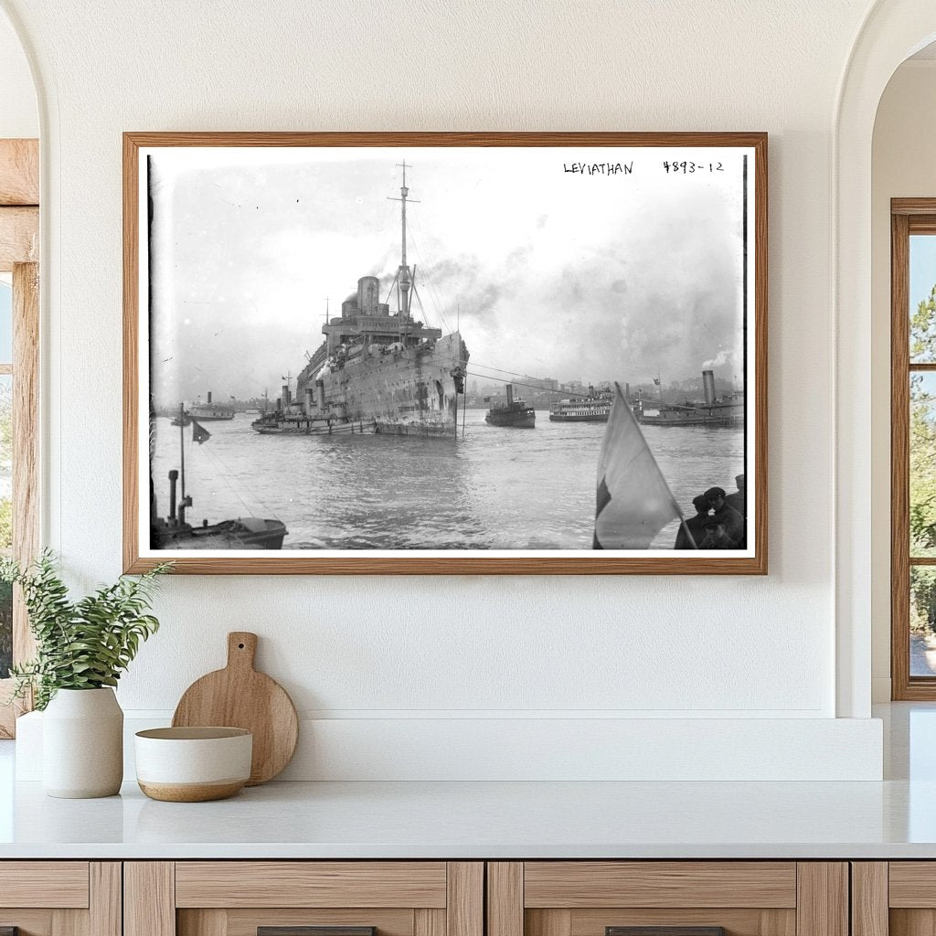 Majestic Ocean Liner: A 1910s Maritime Marvel