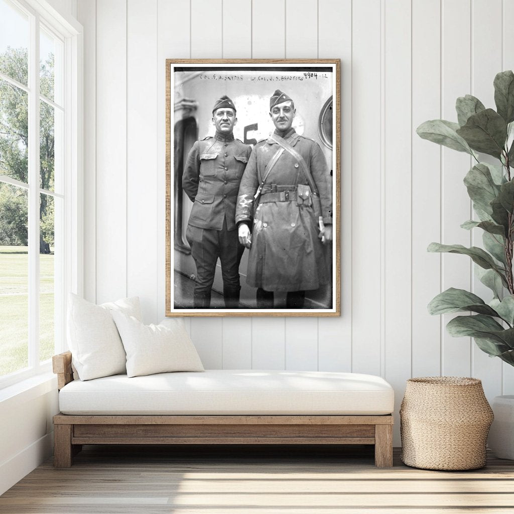 1919 Portrait of Two Distinguished Military Officers