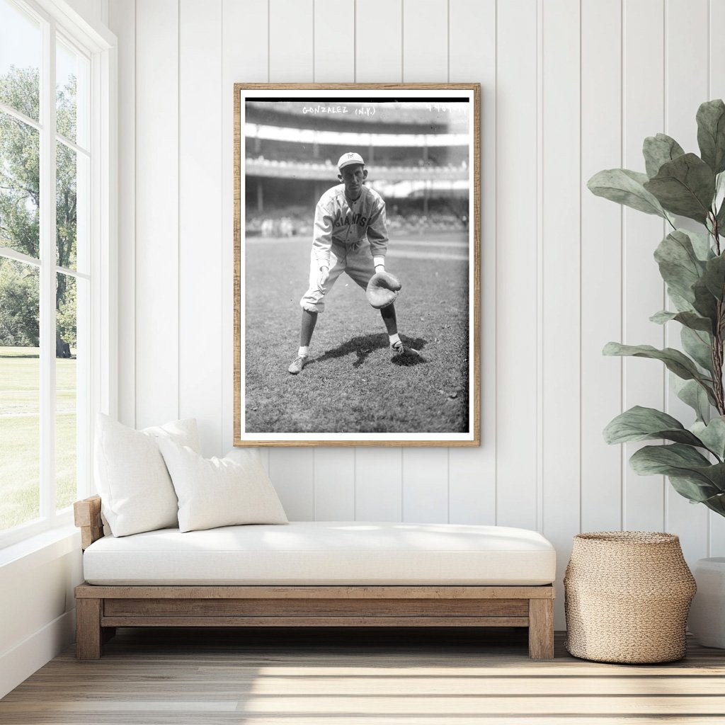 1920 Action Shot of New York NL Baseball Star