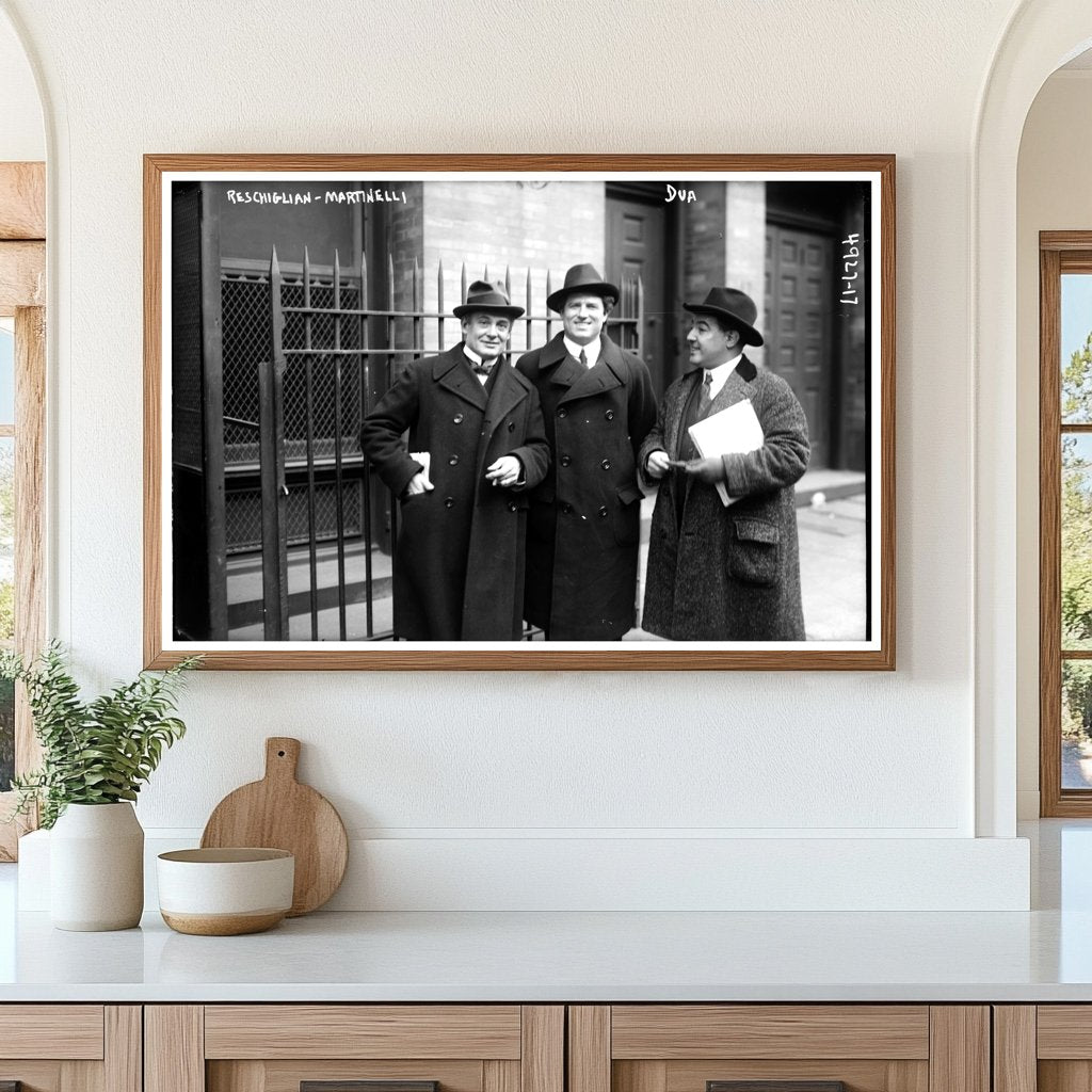1915-1920 Candid Moment of Reschiglian Trio