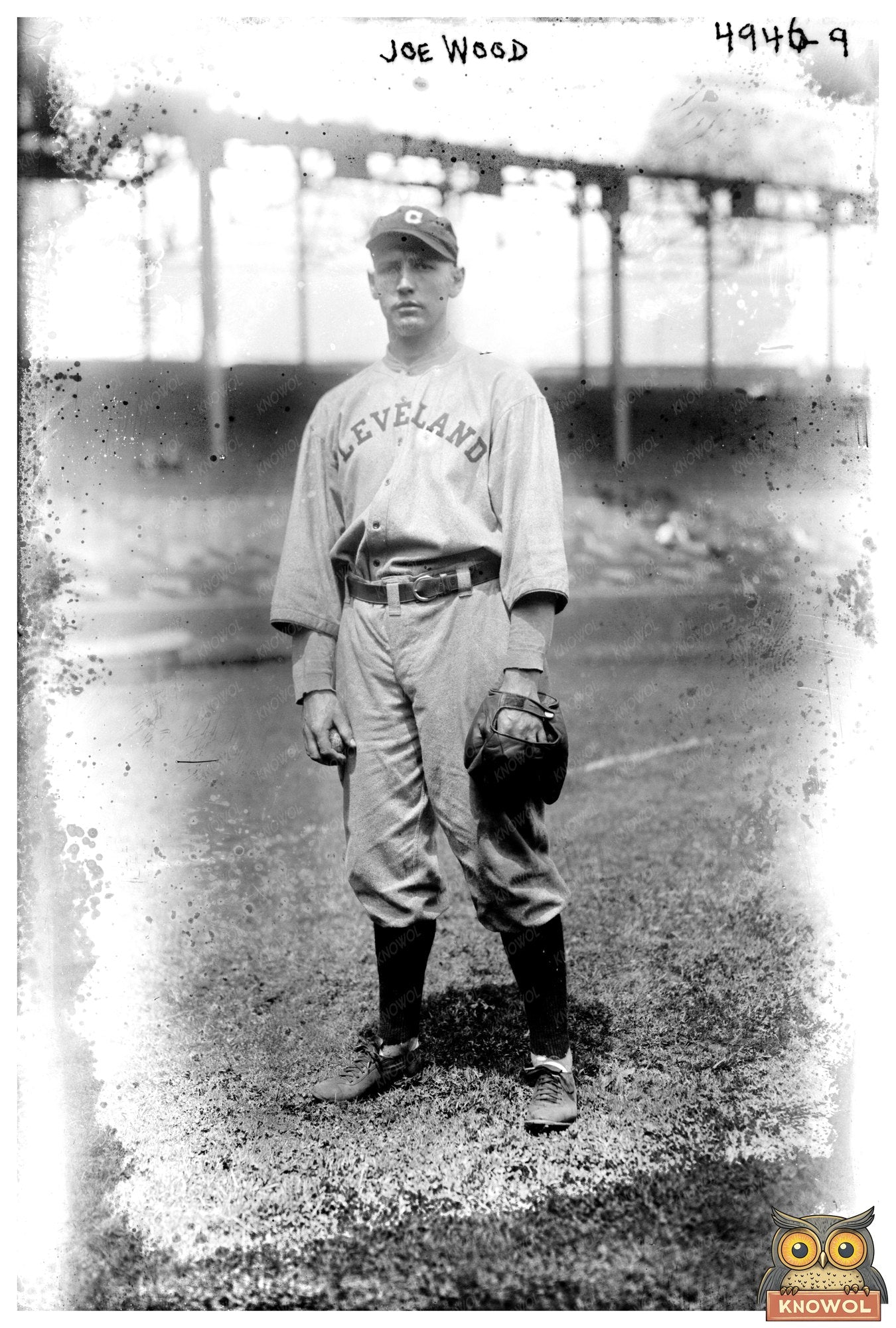 Legendary 1917 Baseball Star in Action