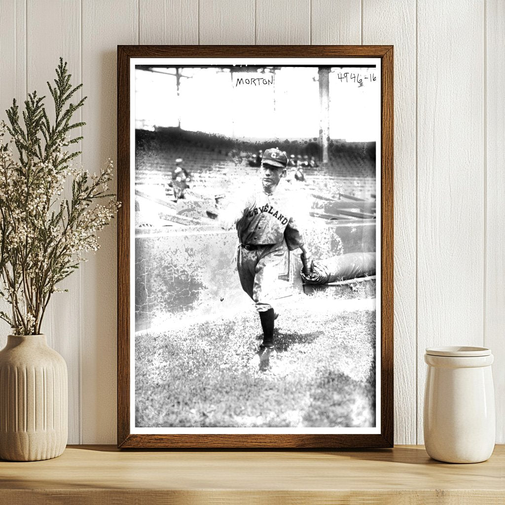 Vintage 1918 Baseball Star Portrait: Guy Morton, Sr.