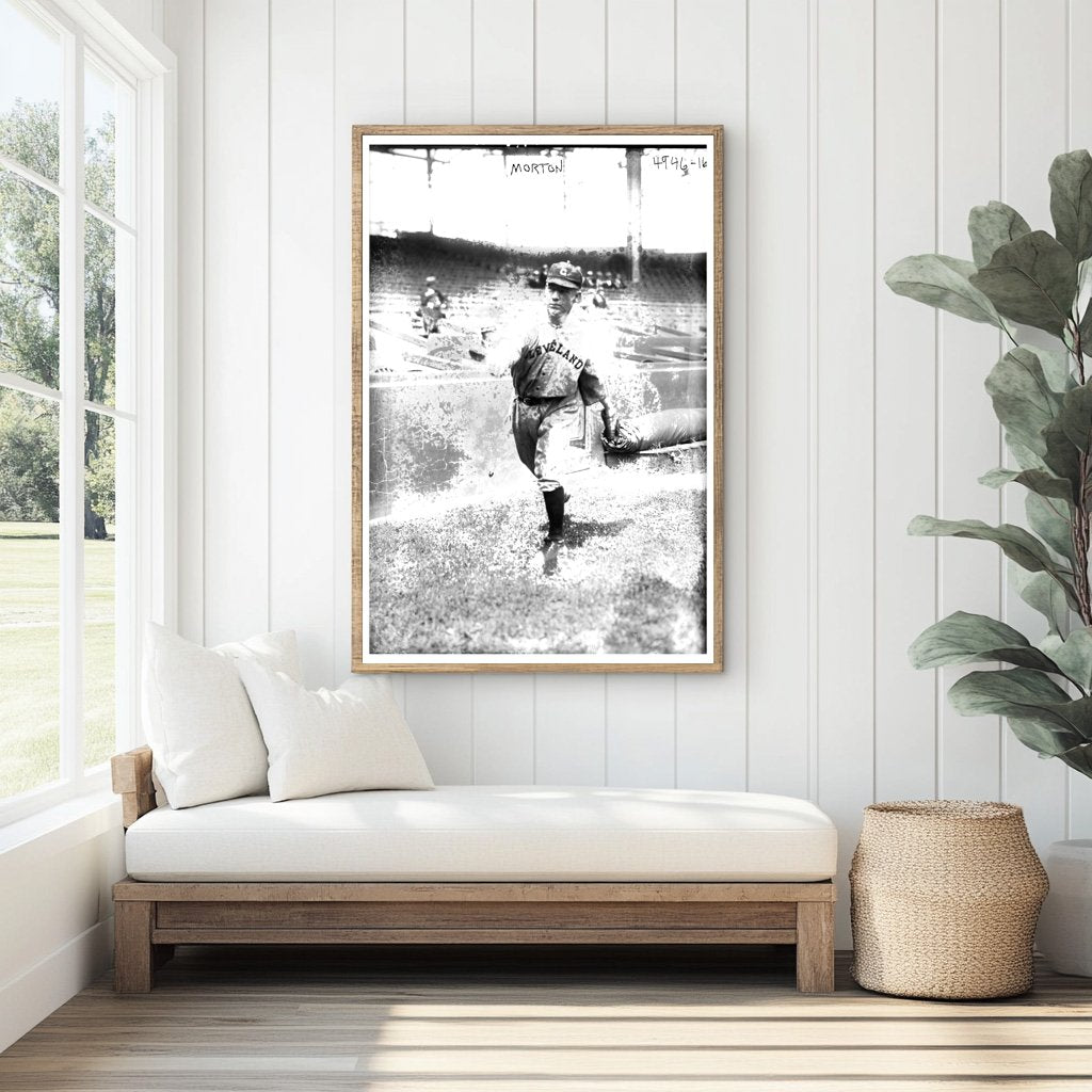 Vintage 1918 Baseball Star Portrait: Guy Morton, Sr.