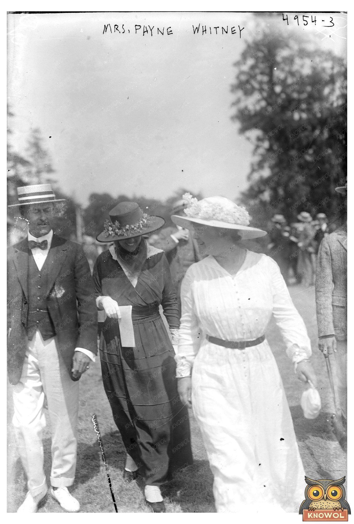 Elegant Society Portrait of Mrs. Payne Whitney (1915-1920)