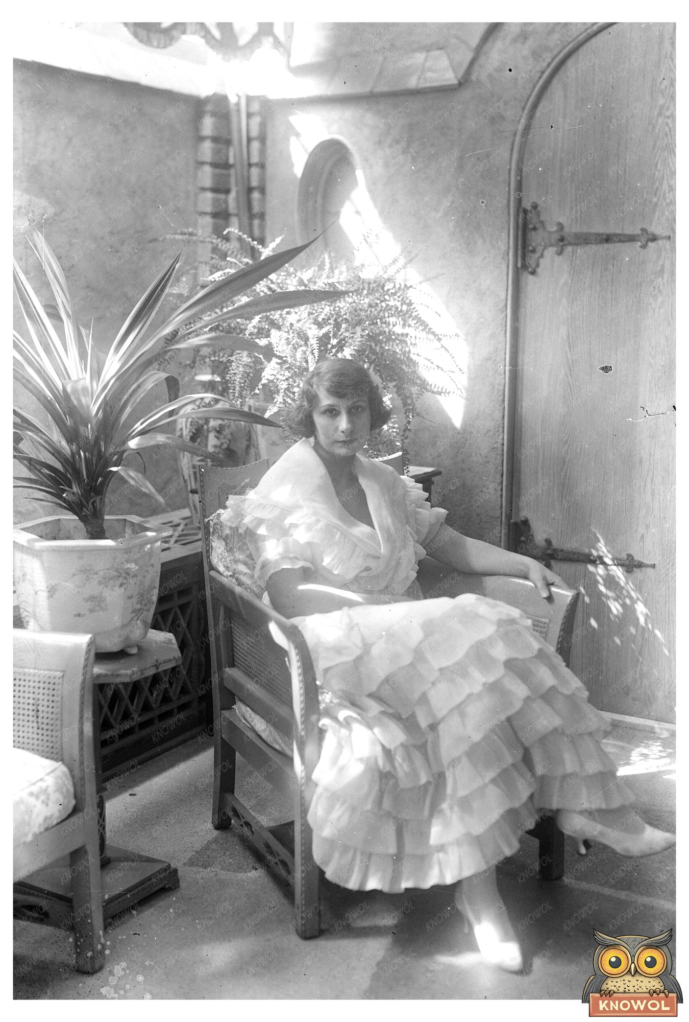 Elegant Portrait of a Young Woman, Circa 1915-1920