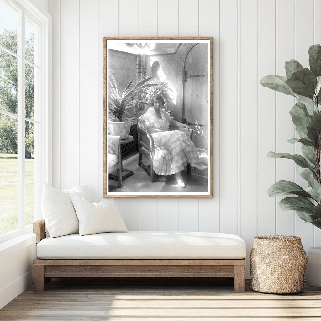 Elegant Portrait of a Young Woman, Circa 1915-1920