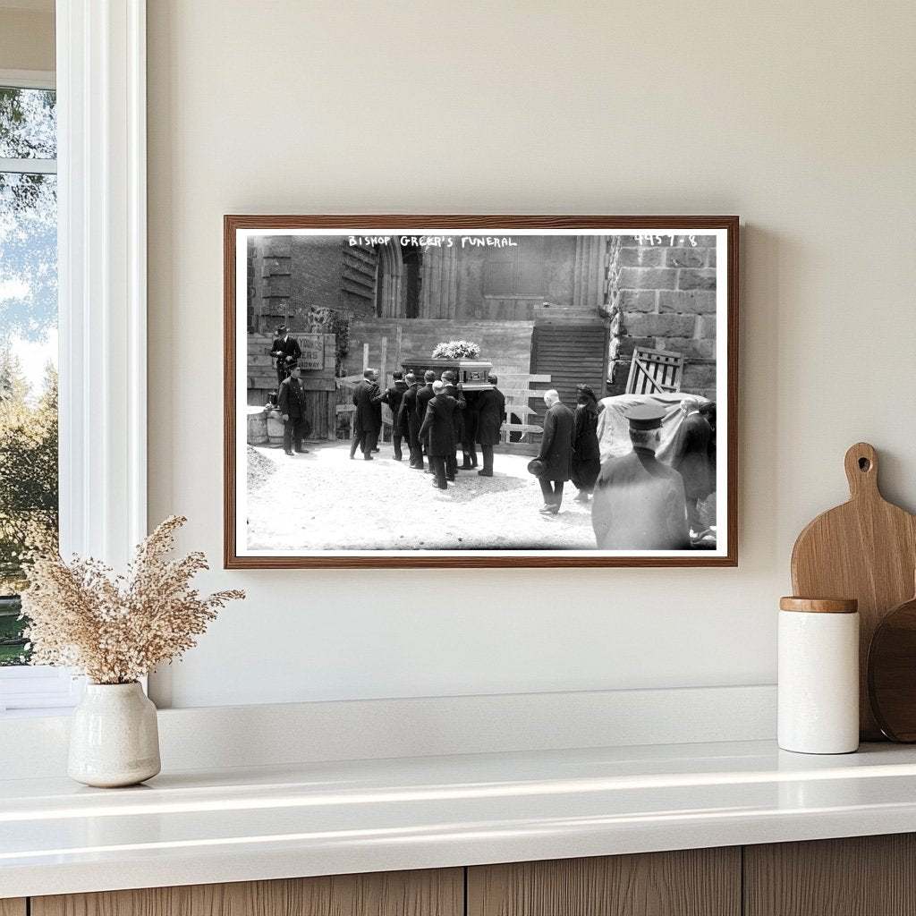 1919 Episcopal Bishop Greers Historic Funeral Scene