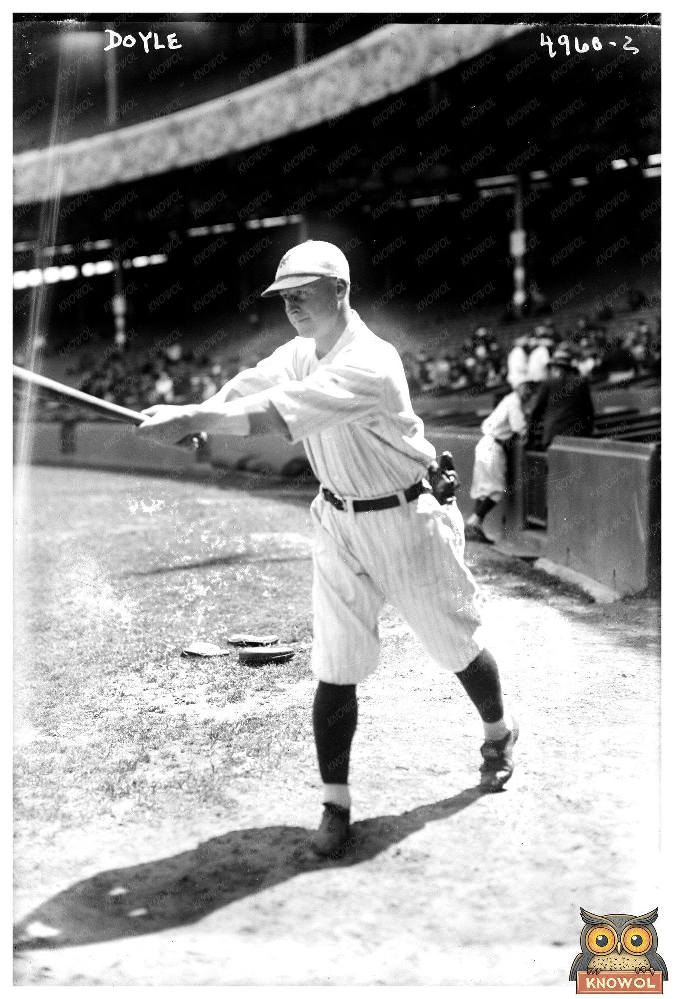 1918 New York NL Baseball Star Mid-Game Moment