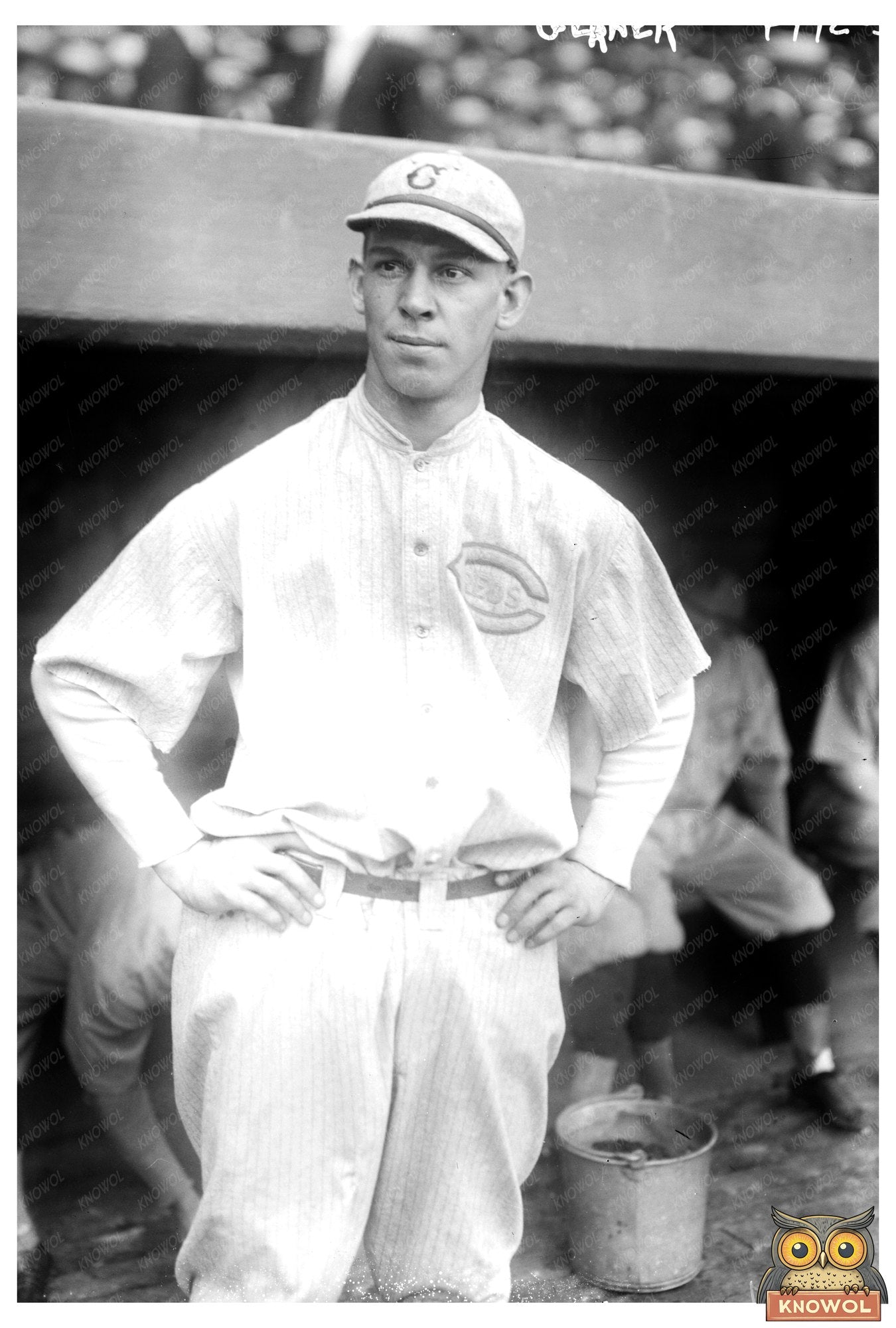 1919 Cincinnati NL Baseball Star Portrait - Ed Gerner