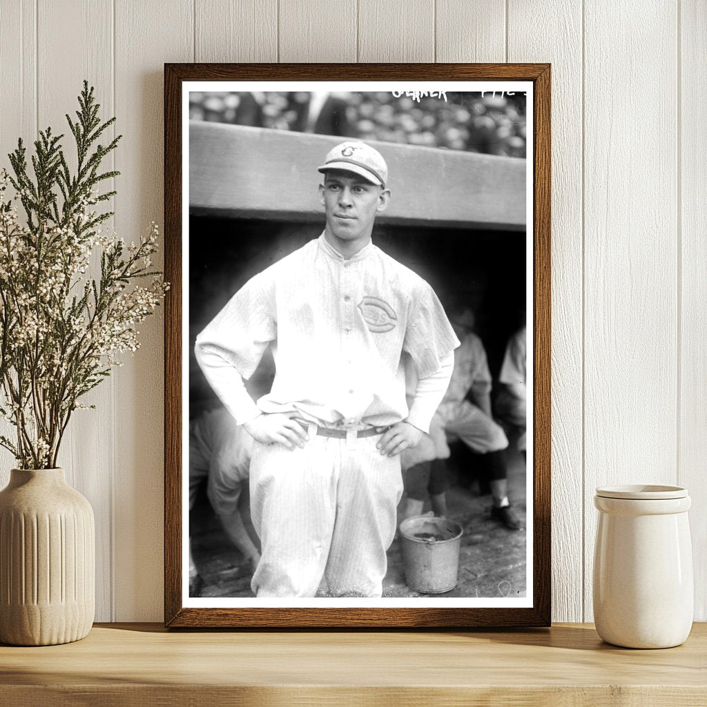 1919 Cincinnati NL Baseball Star Portrait - Ed Gerner