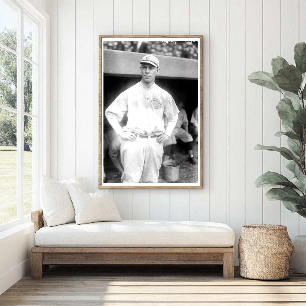 1919 Cincinnati NL Baseball Star Portrait - Ed Gerner