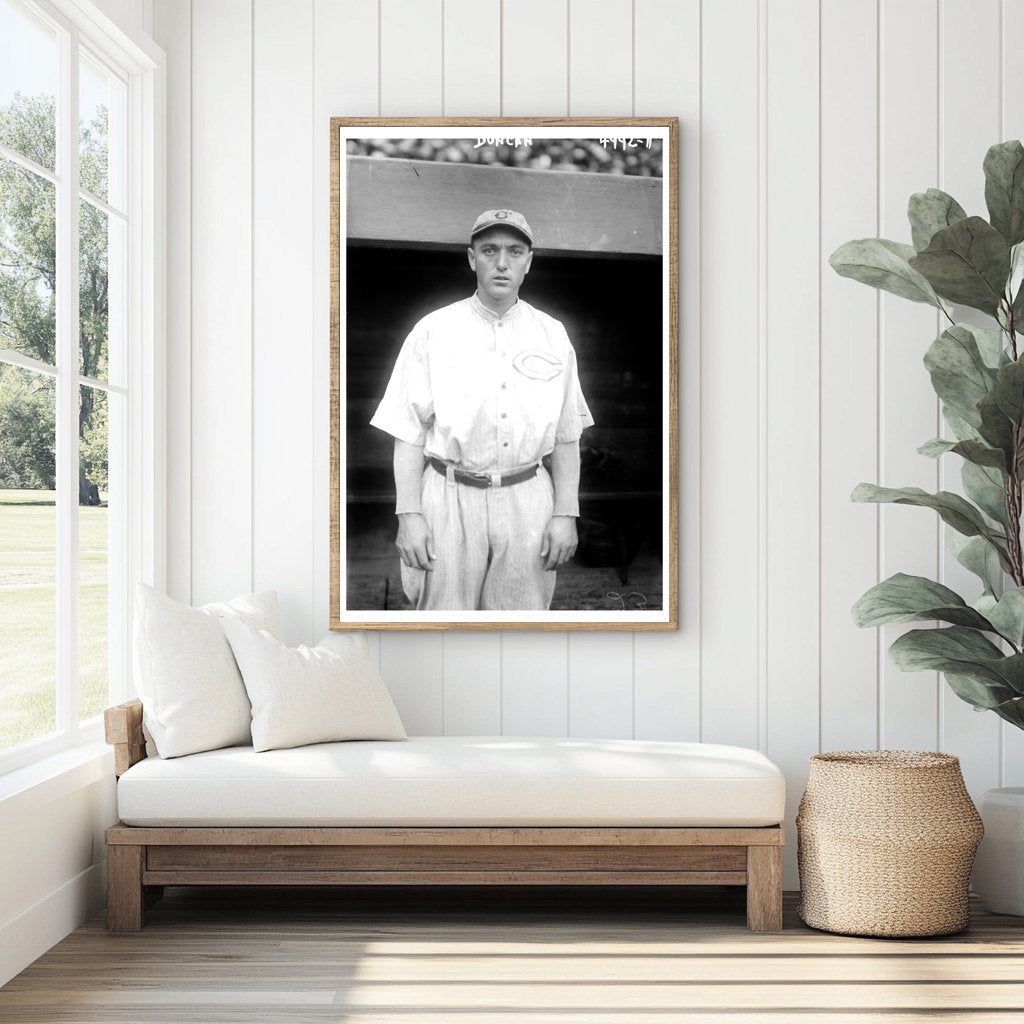 1919 Cincinnati Reds Star Player Pat Duncan Portrait