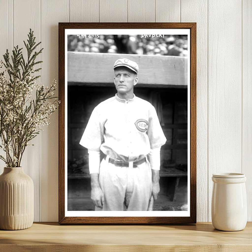 1919 Cincinnati Baseball Star in Vintage Glass Negative