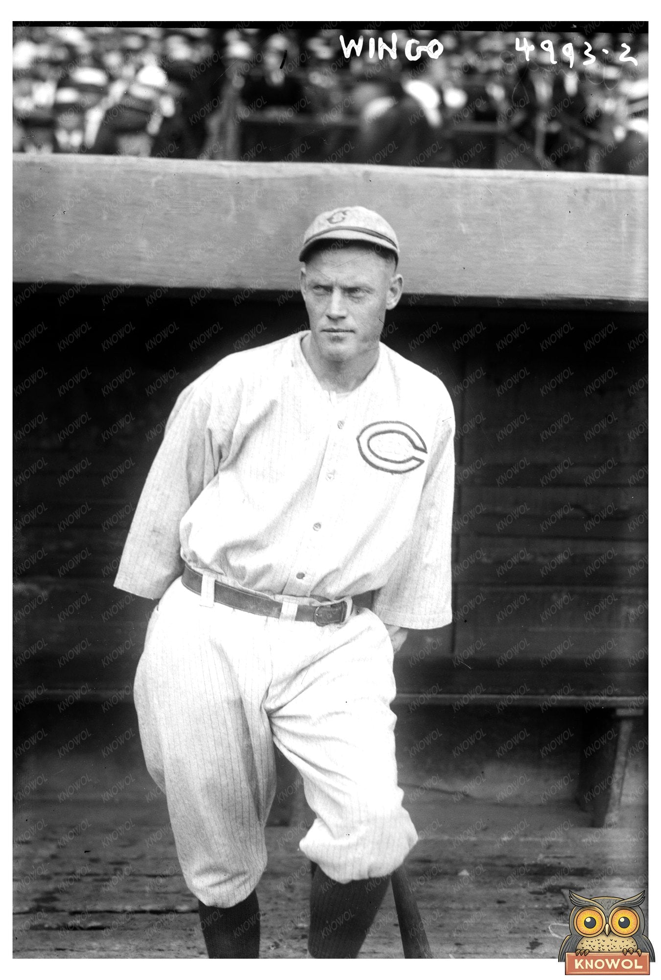 1919 Cincinnati Baseball Star: Ivey Wingo in Action