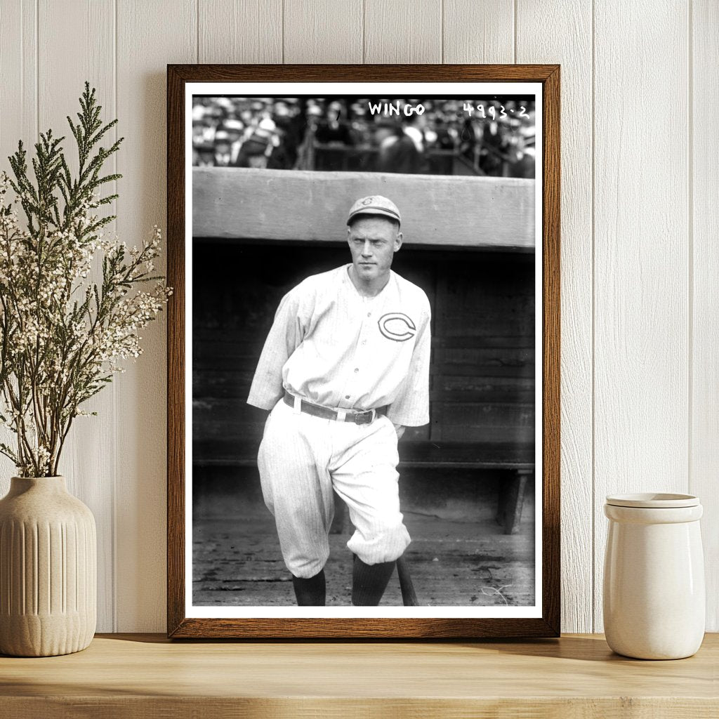 1919 Cincinnati Baseball Star: Ivey Wingo in Action