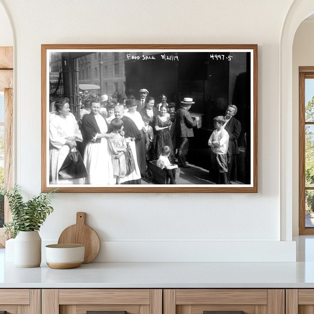 1919 Post-War Food Sale: A Slice of Everyday Life