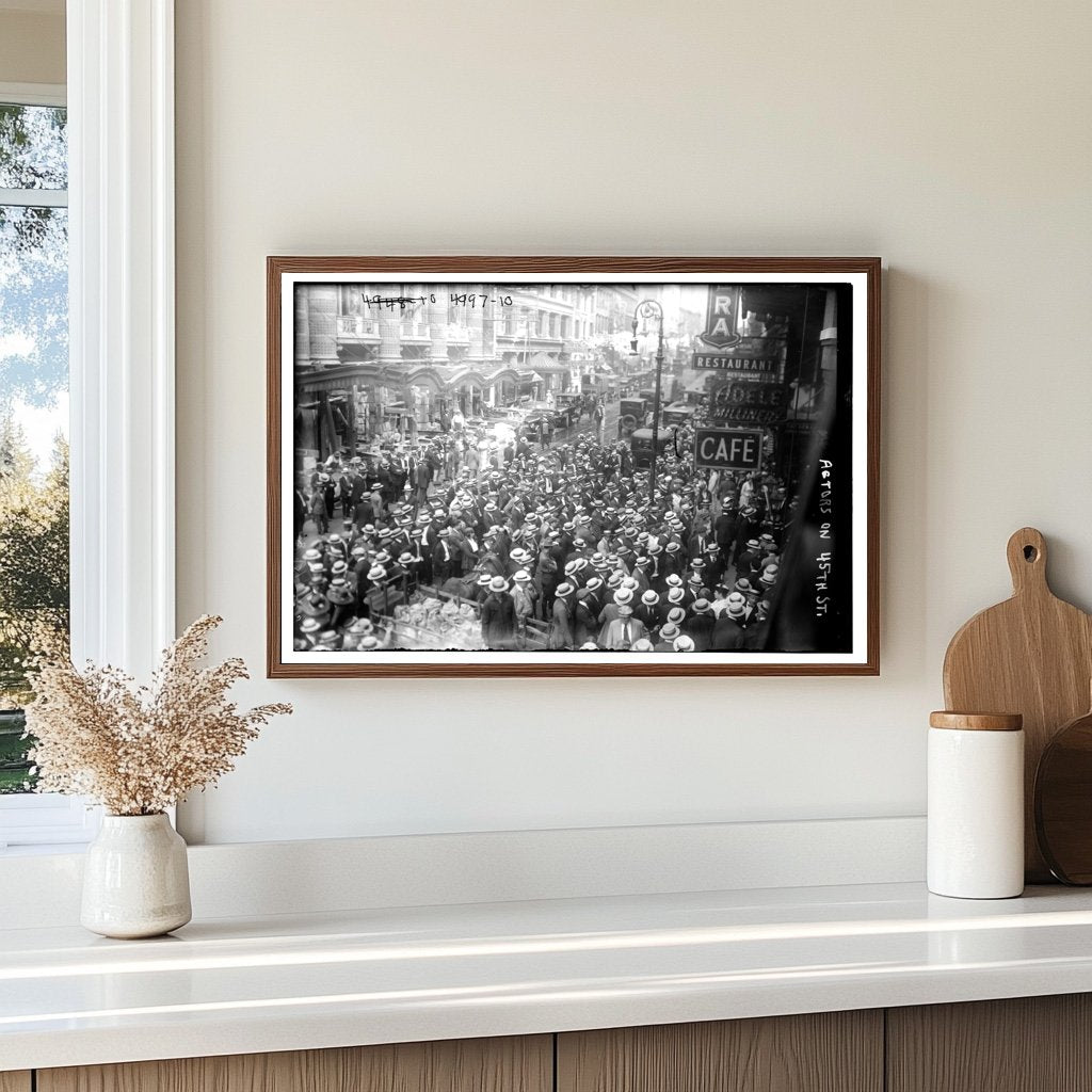 Vibrant Actors on 45th Street, NYC Circa 1915-1920