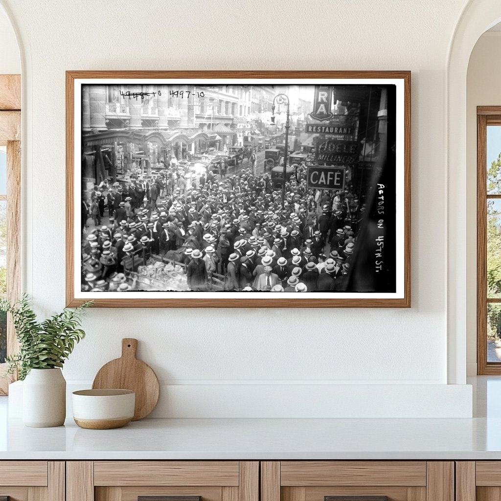 Vibrant Actors on 45th Street, NYC Circa 1915-1920