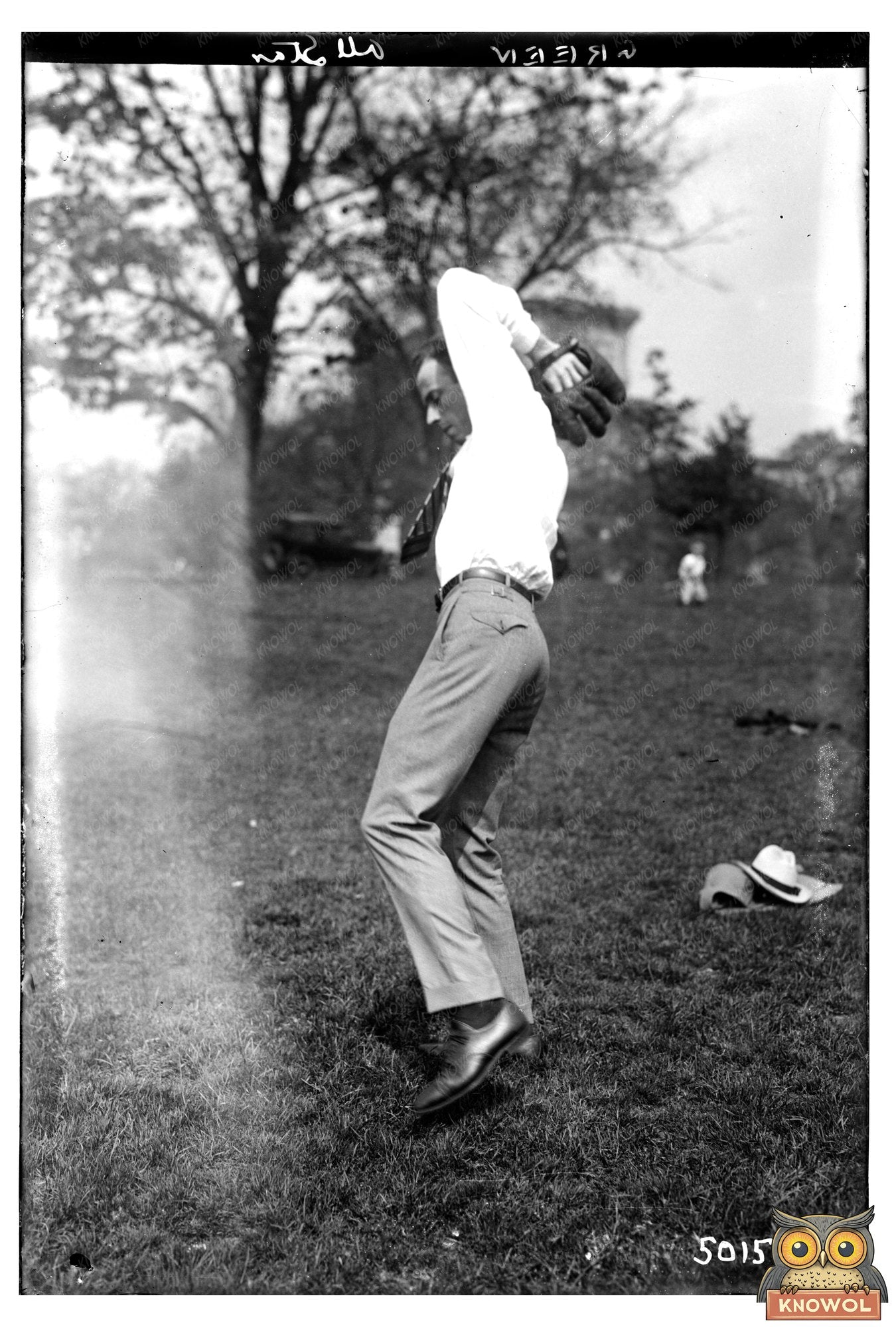 Memorable 1919 Photo of Xylophonist & Baseball Trio