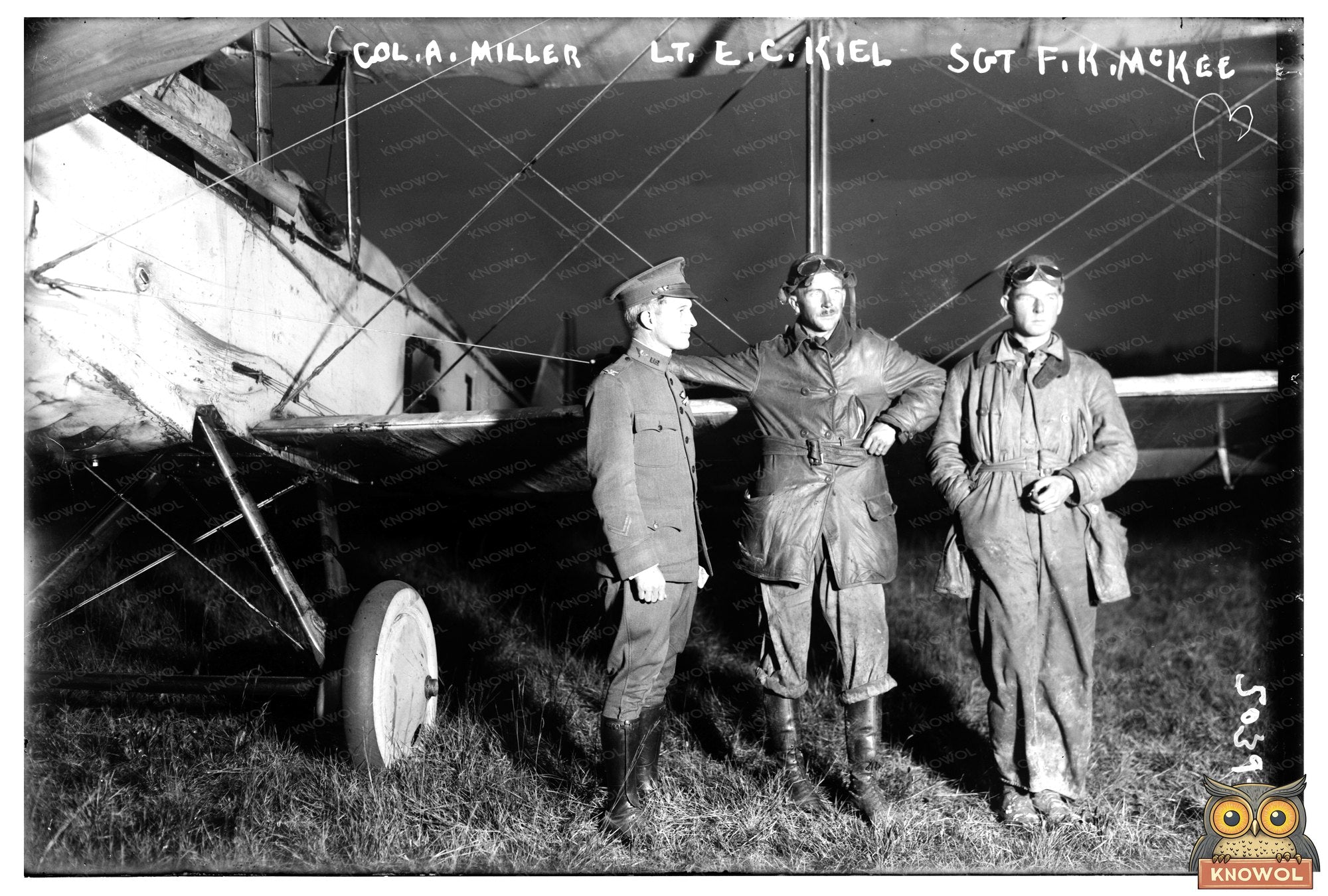 1919 Military Trio: Colonel, Lieutenant, and Sergeant