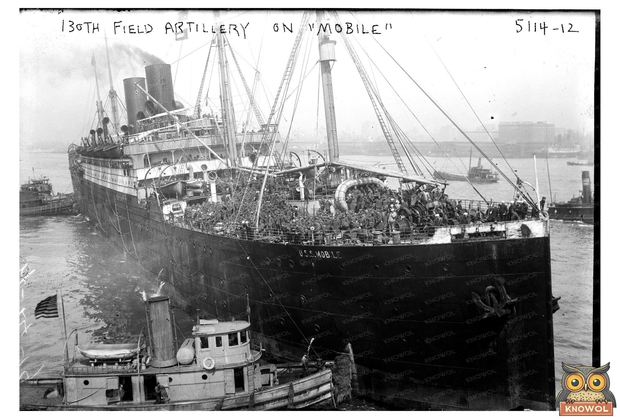 1919 Mobile Setup of the 130th Field Artillery Unit