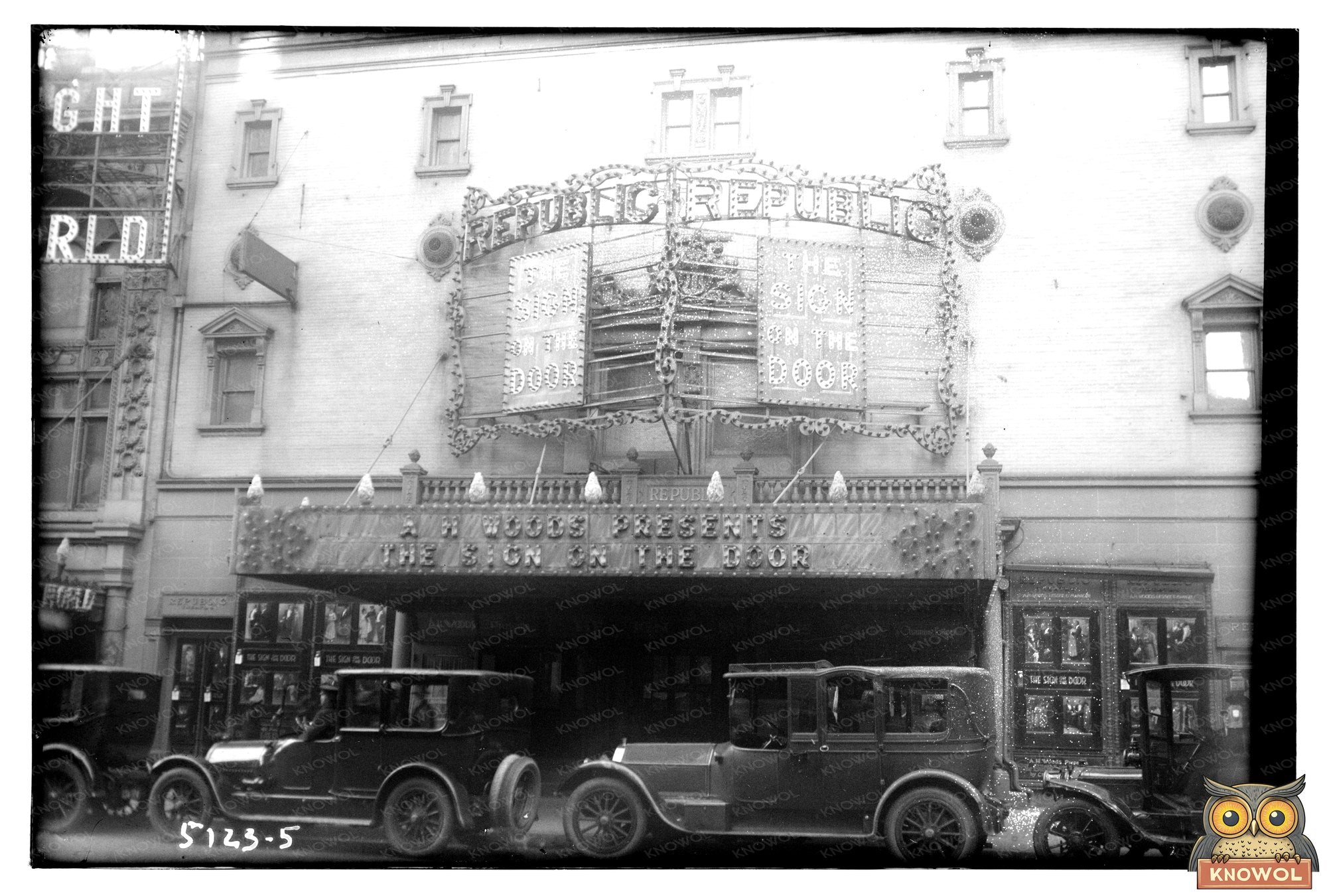 Vintage Republic Theater Marquee: The Sign on the Door