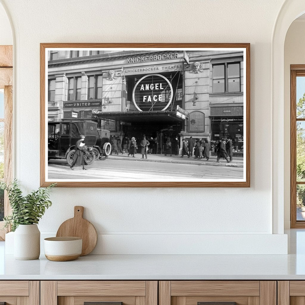 Knickerbocker Theater Marquee: Angel Face, 1920