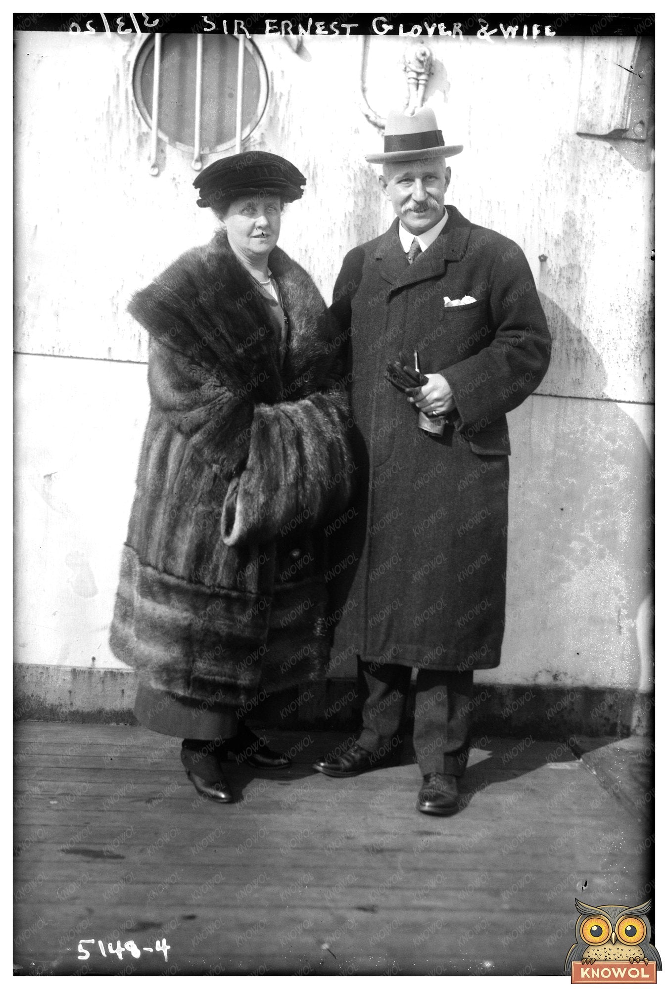 1920 Portrait of Sir Ernest Glover and His Wife