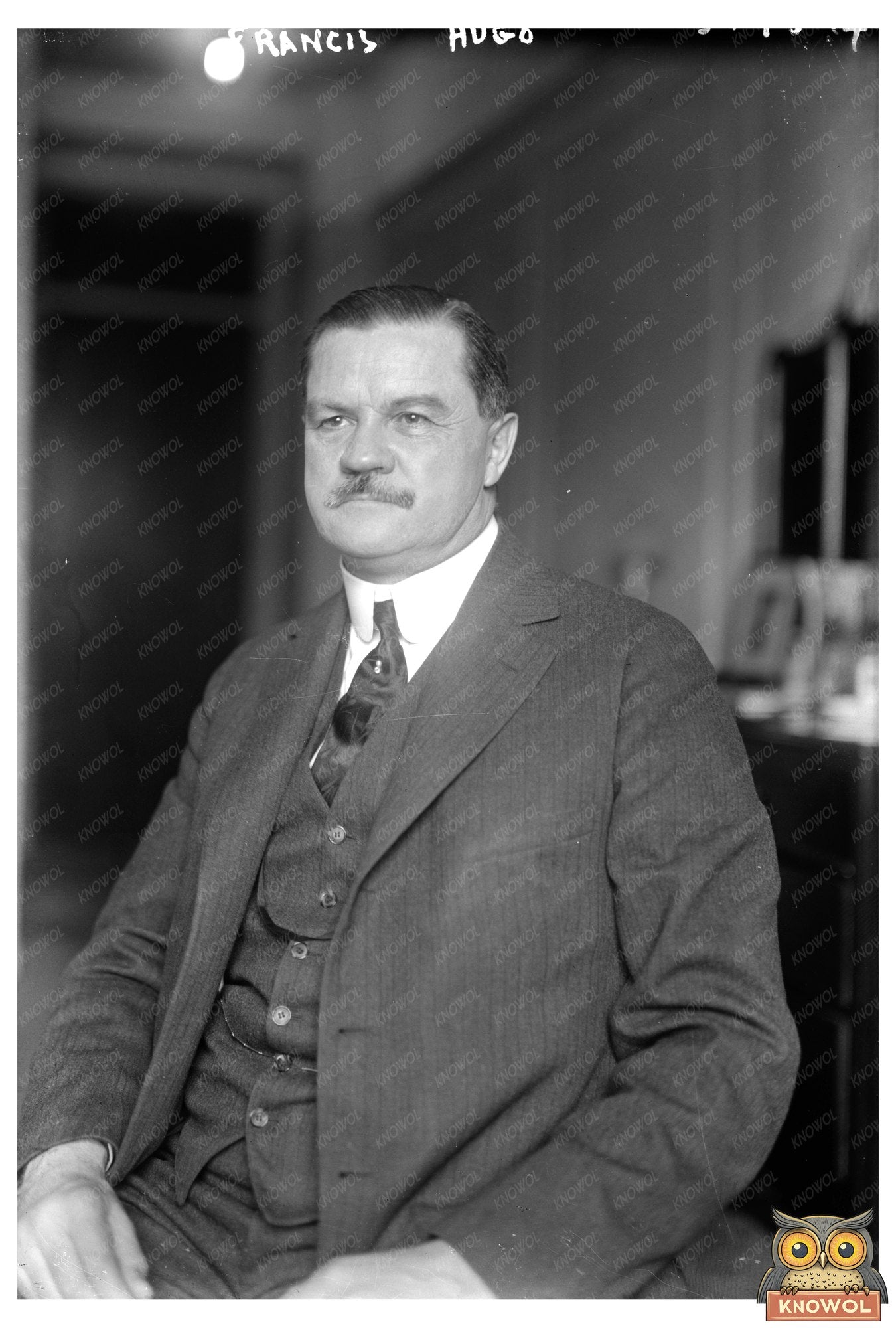 1920 Portrait of Francis Hugo: Activism in Focus