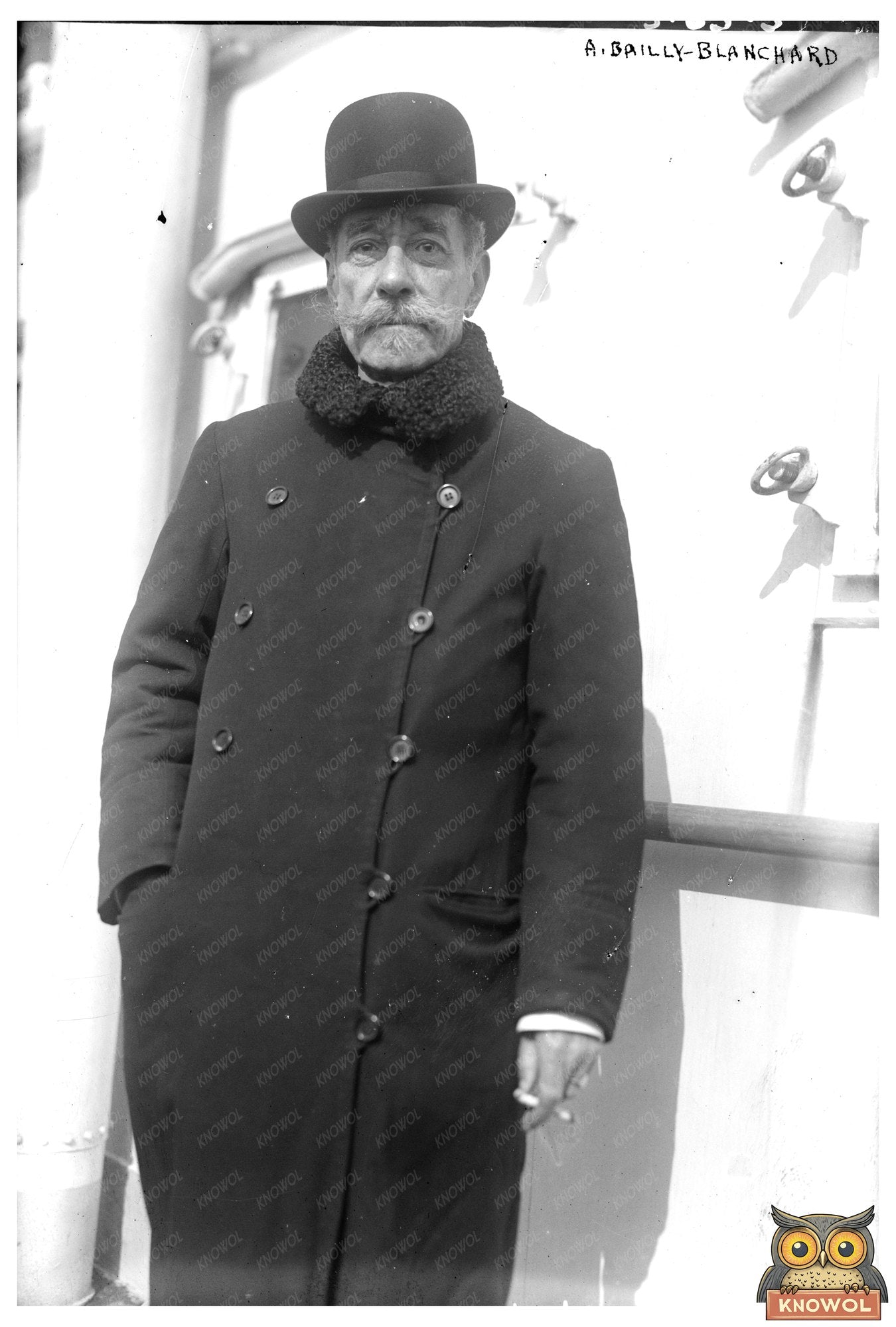 1920 Glass Negative of Early 20th Century Portrait