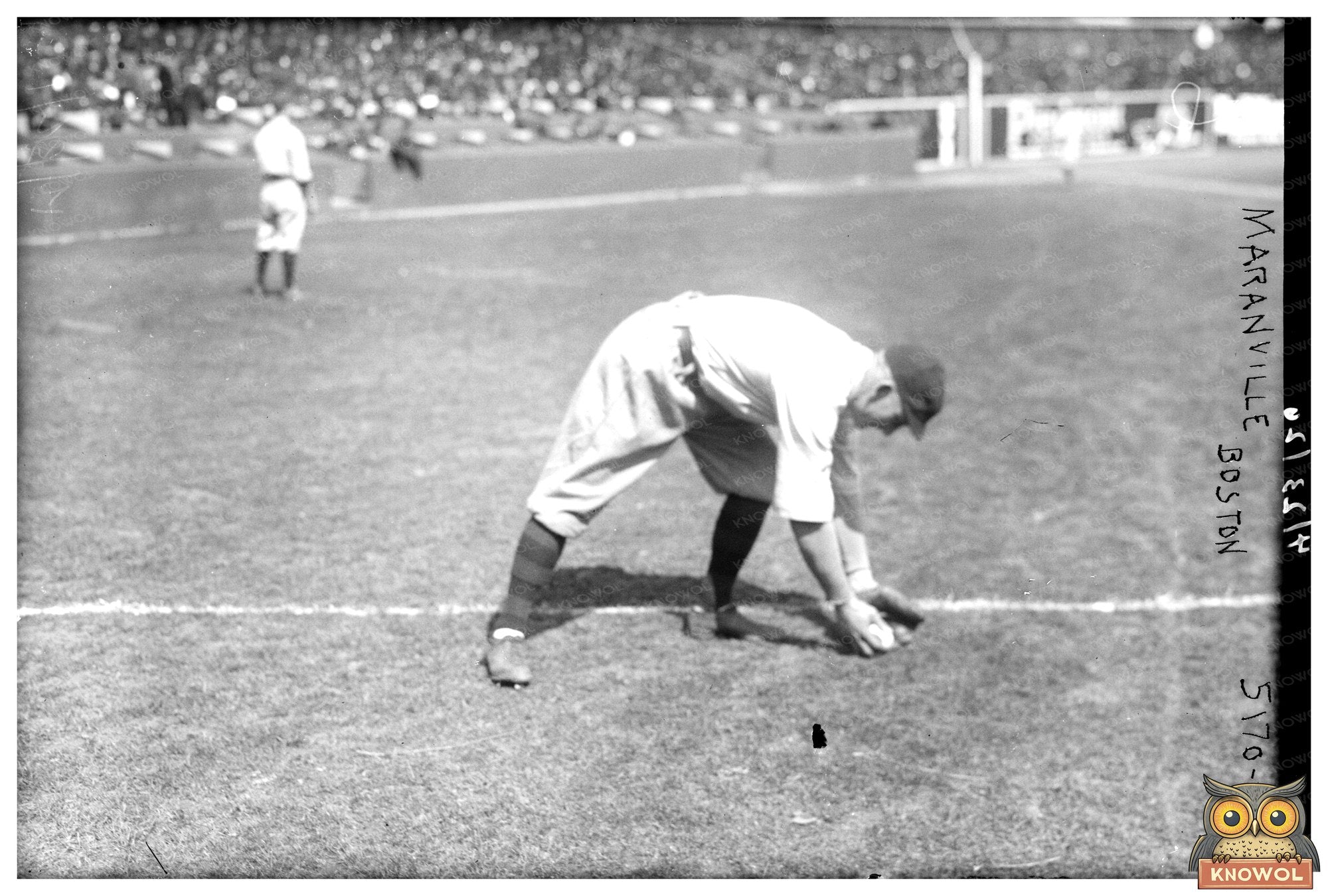 1920 Boston Braves Star Rabbit Maranville Action Shot