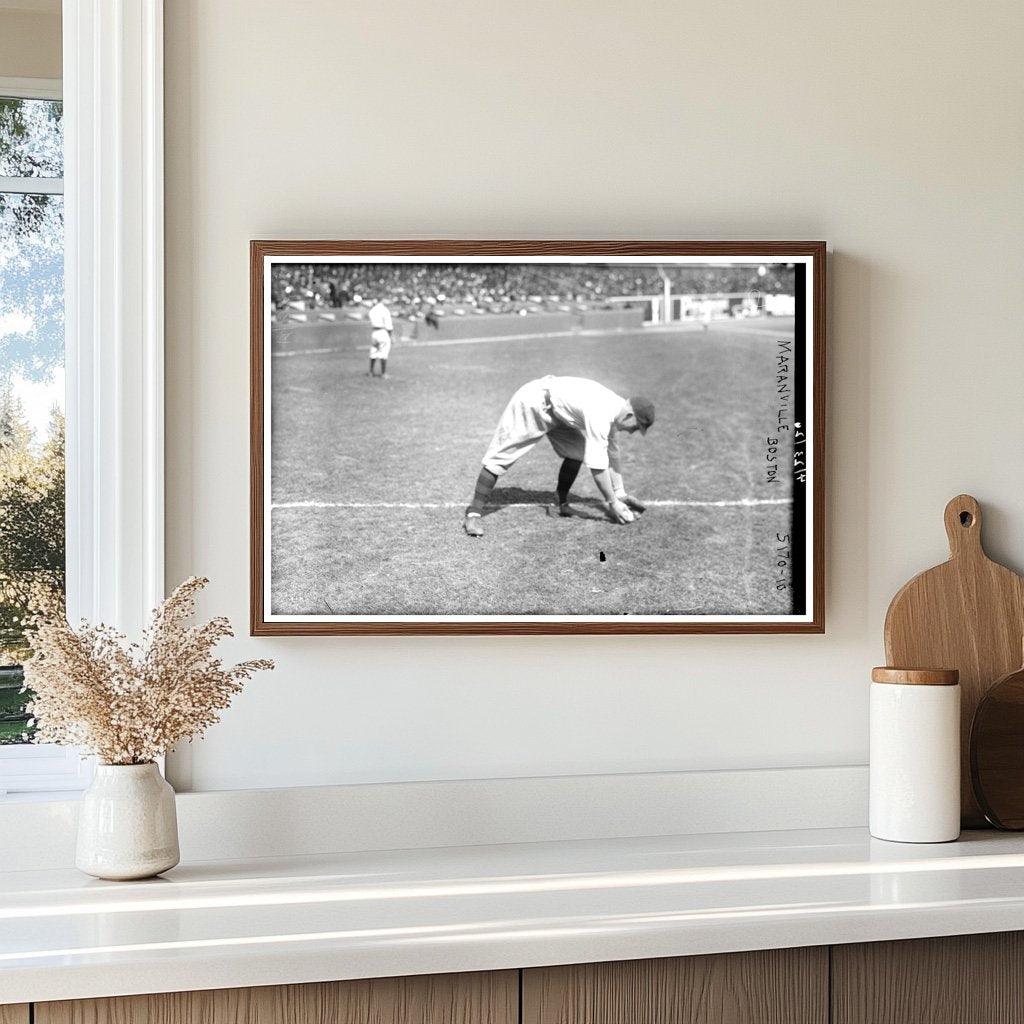 1920 Boston Braves Star Rabbit Maranville Action Shot