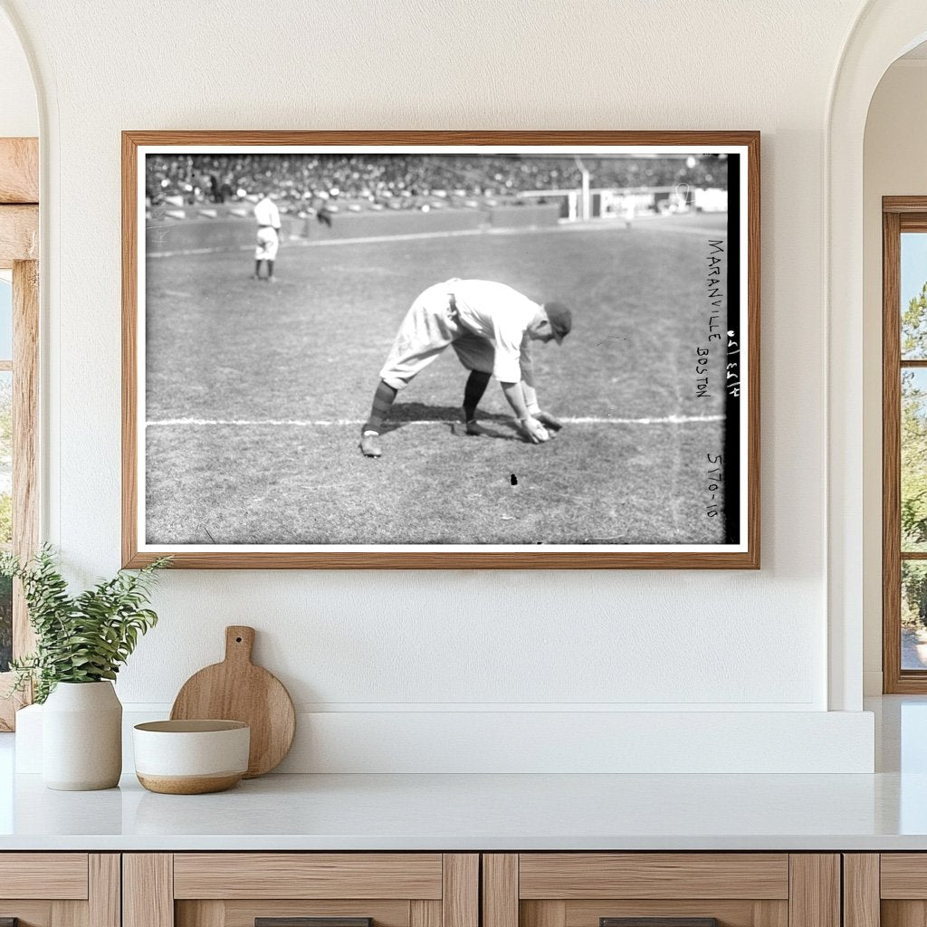 1920 Boston Braves Star Rabbit Maranville Action Shot