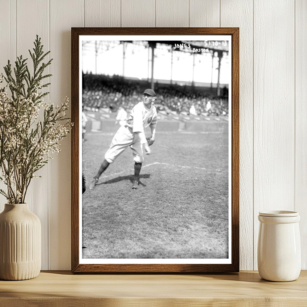 1920 Boston NL Baseball Star in Action