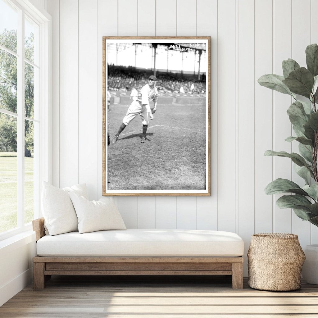 1920 Boston NL Baseball Star in Action