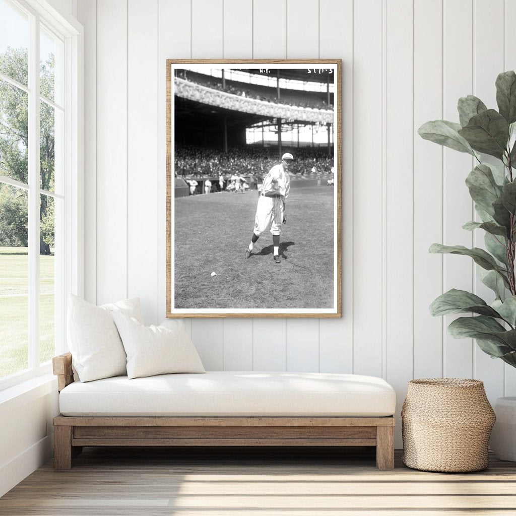 1920 Baseball Star Jesse Barnes in Action, New York