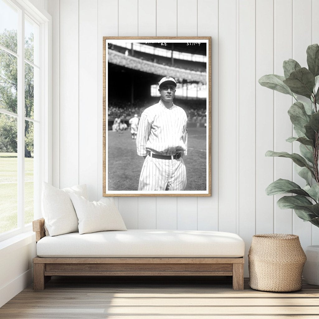 1921 New York Baseball Pitcher in Action