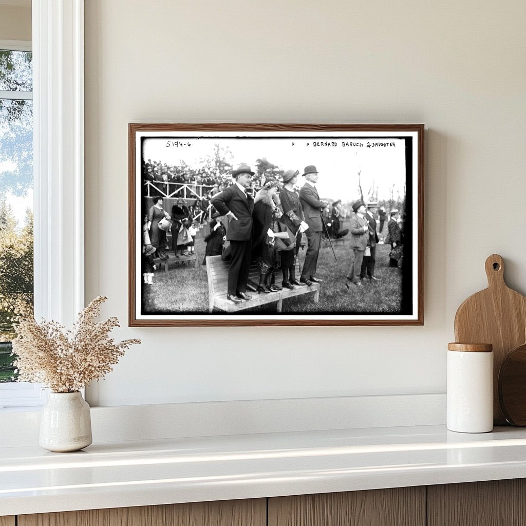 Warm Family Bond: Bernard Baruch and Daughter, 1915