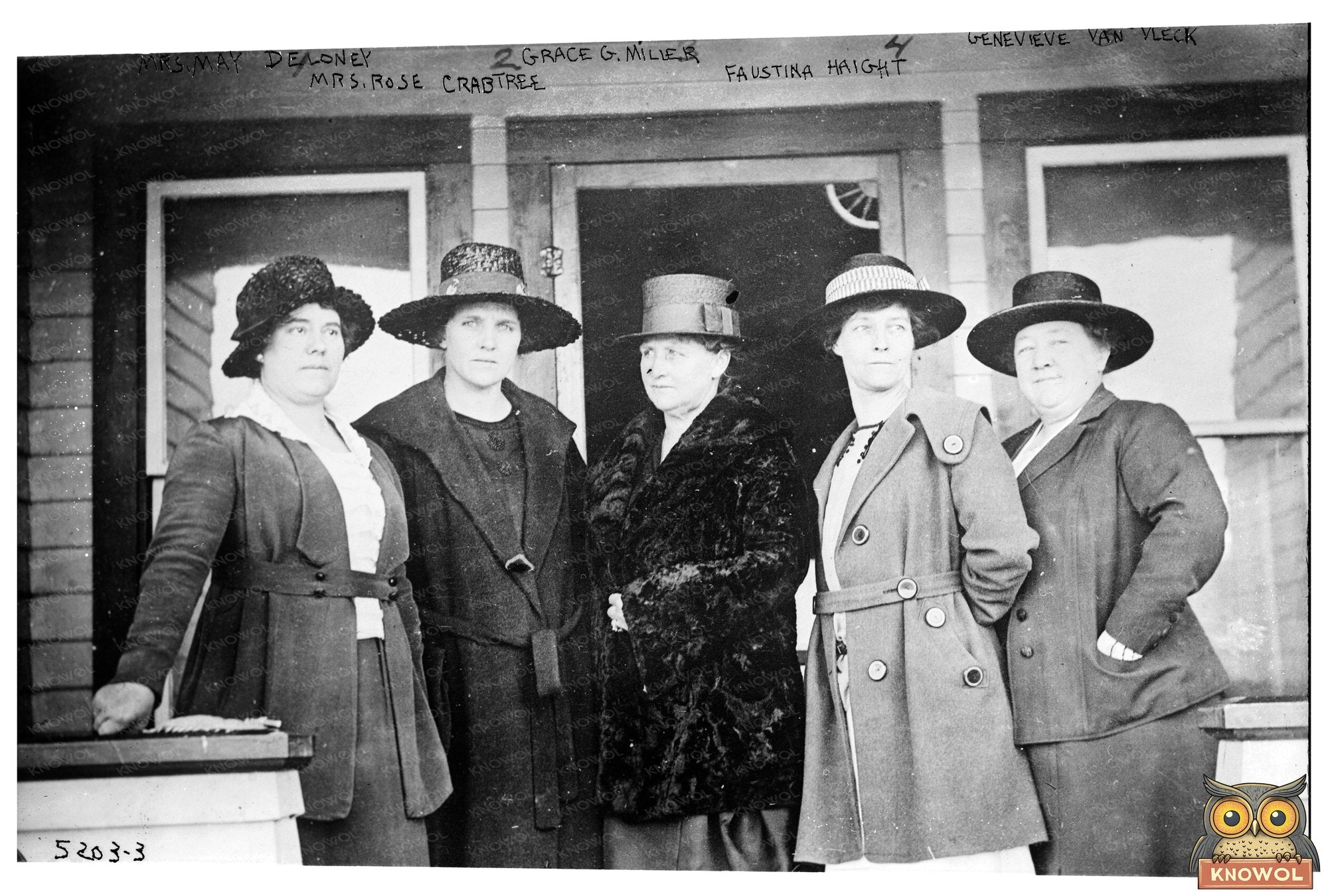 1910s Women’s Gathering: Five Friends in Profile