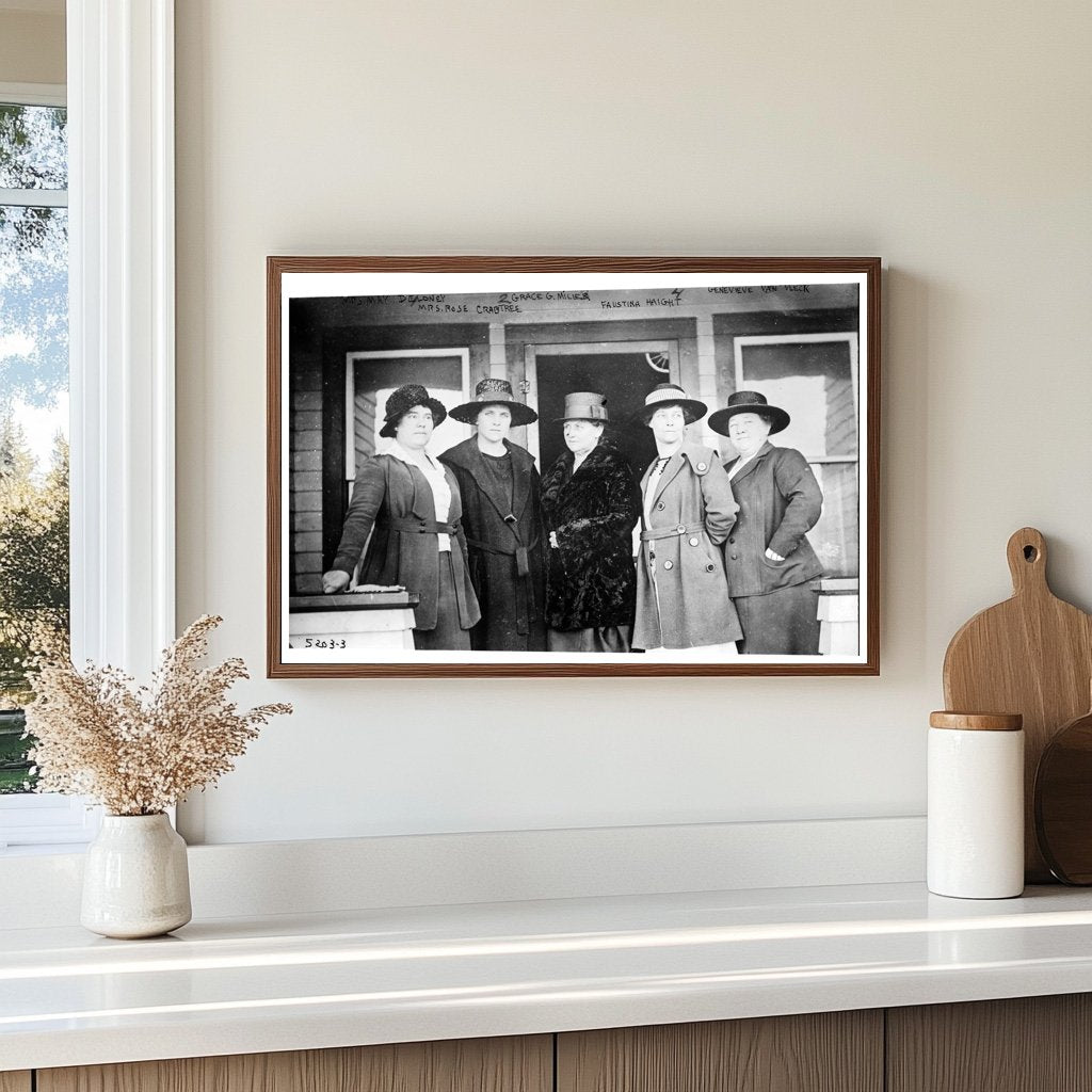 1910s Women’s Gathering: Five Friends in Profile