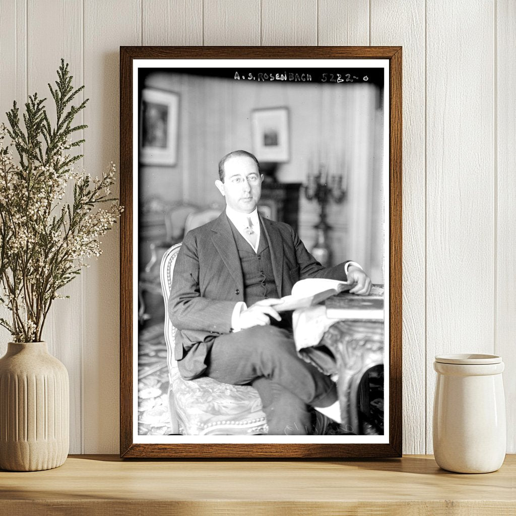 1924 Portrait of a Rare Book Legend in Focus