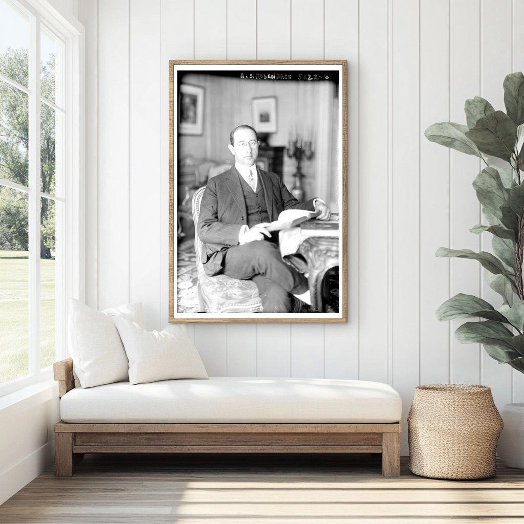 1924 Portrait of a Rare Book Legend in Focus