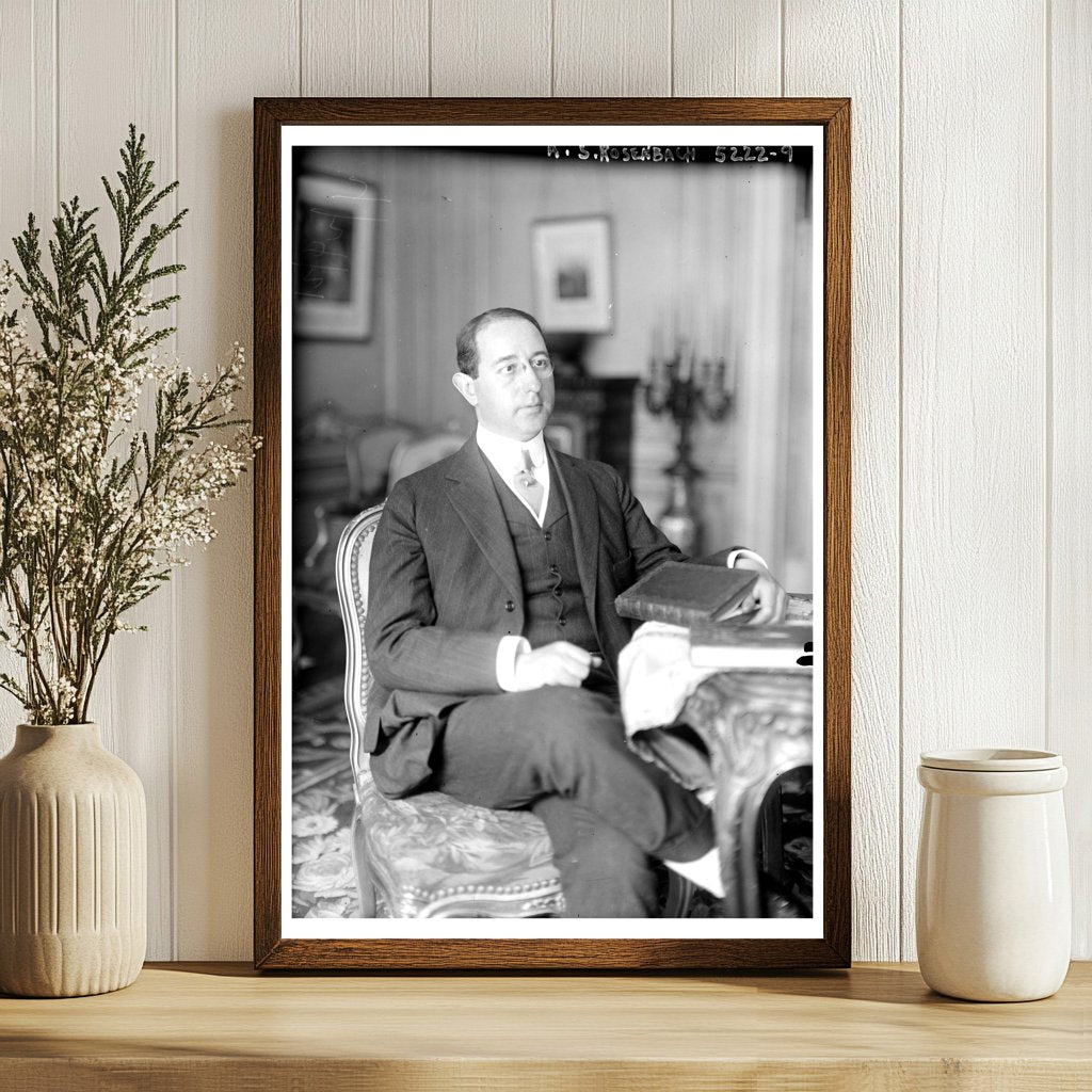 1924 Portrait of a Rare Book Pioneer in America