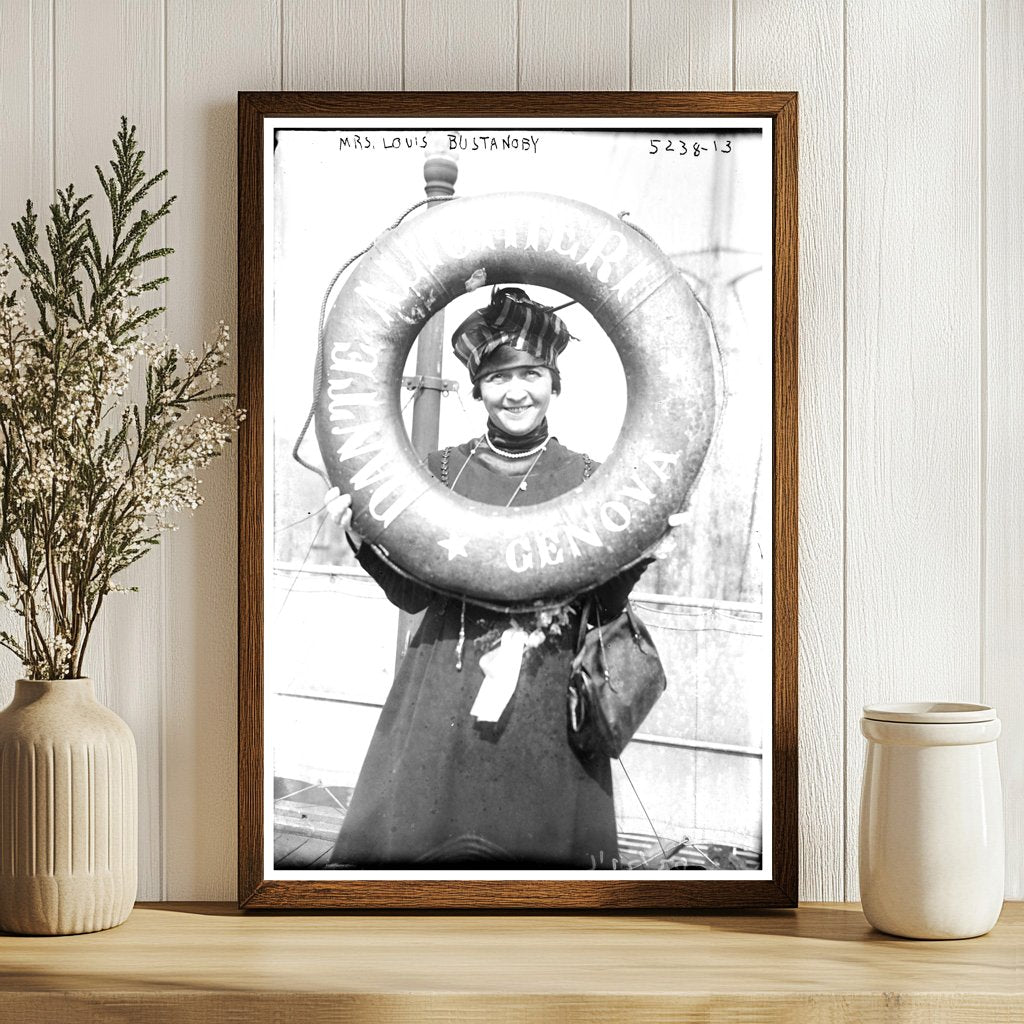 Elegant Portrait of Mrs. Bustanoby, Circa 1915-1920