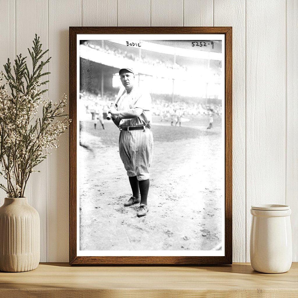 Vintage 1918 Baseball Star: Ping Bodie in Action