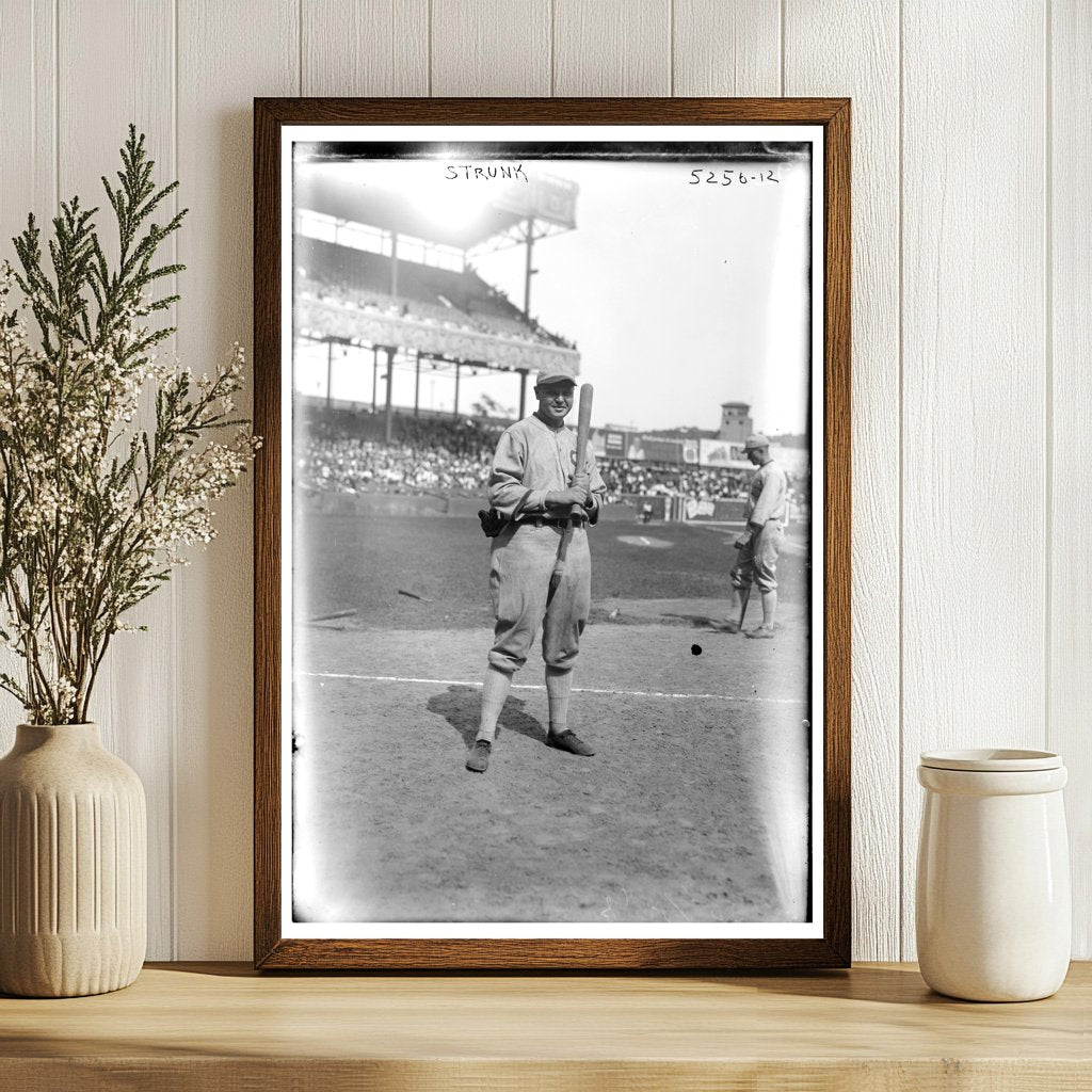 1920 Chicago AL Baseball Star: Amos Strunk Portrait