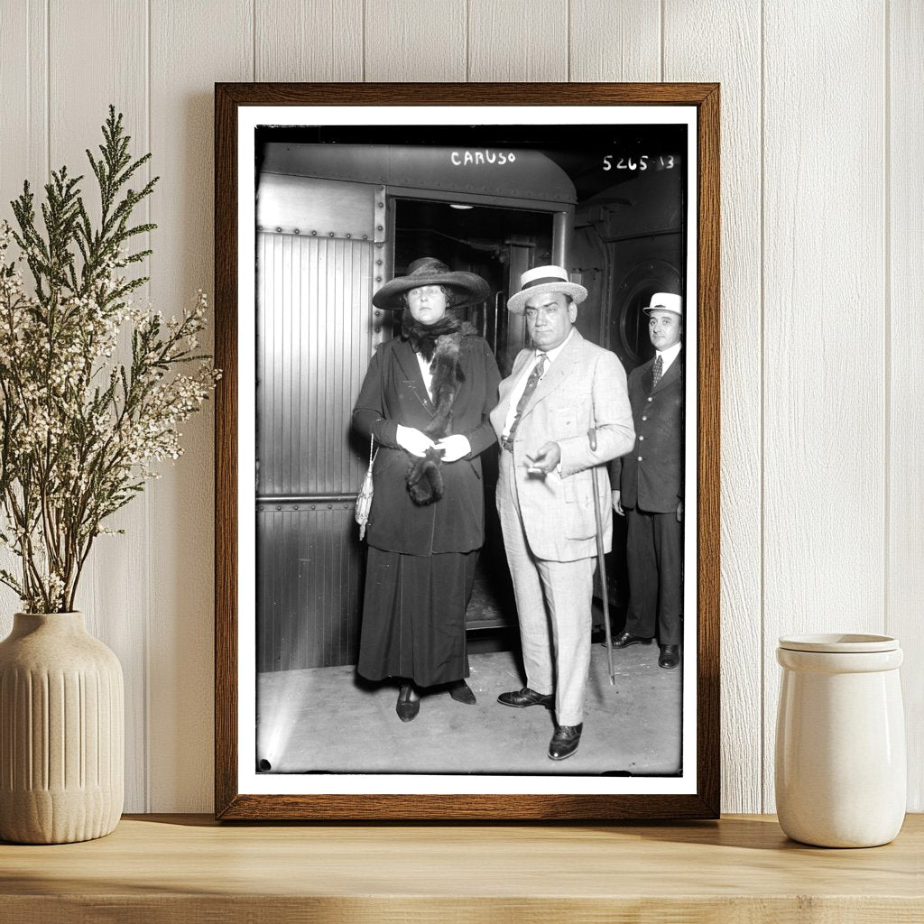 Timeless Portrait of Enrico Caruso, Opera Legend